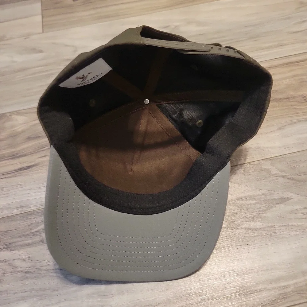 Southern String Hat Co Gray Snapback Duck Embroidery Adjustable Cap